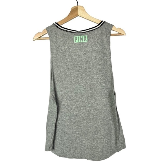 Pink by Victoria's Secret Gray 99 Problems Graphic Tank Top S - Picture 2 of 3